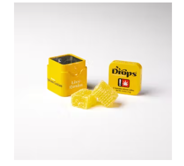 Drops Lemon Singles 100mg: A Refreshing Uplift with Strain-Specific Live Rosin