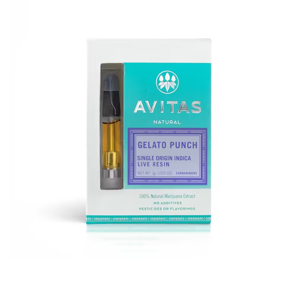Gelato Punch (Avitas) 1G Live Resin Cart: A Flavorful Cannabis Experience