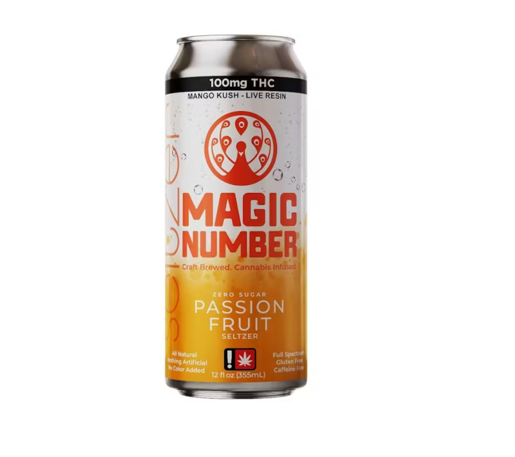 Magic Number Passionfruit Seltzer 100mg