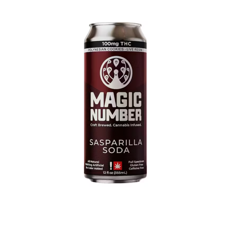 Magic Number Sarsaparilla Soda 100MG: Classic Flavor, Smooth Effects, Premium Infusion